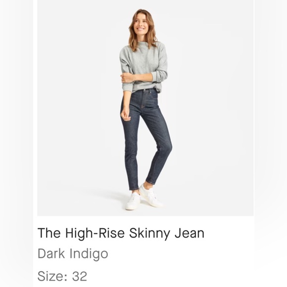 Everlane - High-Rise Skinny Jean Sz 32 - Picture 3 of 9